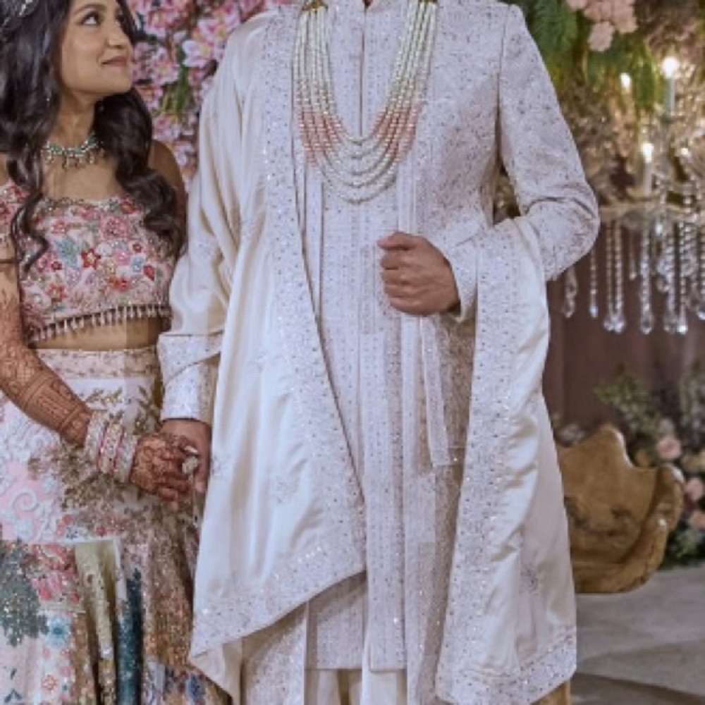 Elegant Blush Pink Mens Sherwani